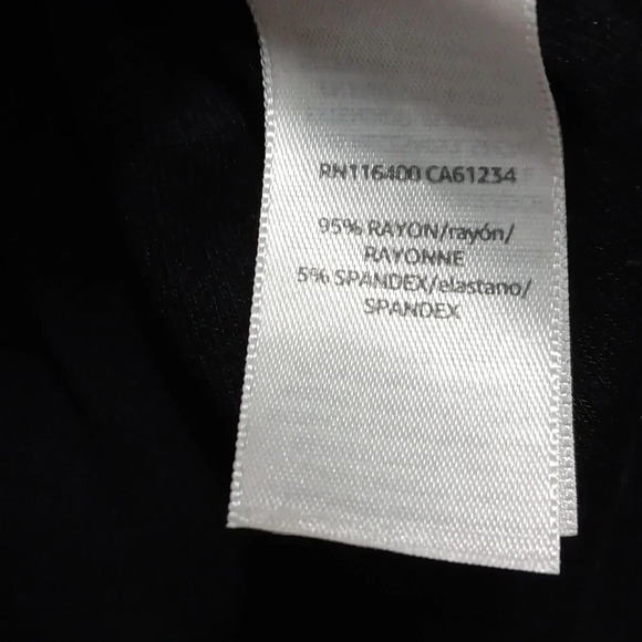 Womens XXL Mock Neck Lightweight Thin Long Line Black Daily Ritual Pullover Top - Picture 3 of 4